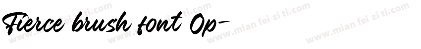 Fierce brush font Op字体转换